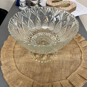 Elegant Crystal Cut Glass Bowl